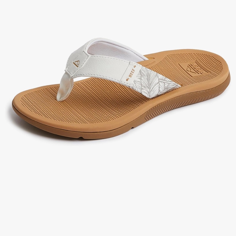 New Reef women’s Santa Ana vegan leather beach Flip Flops sandals size 7-8 (pink